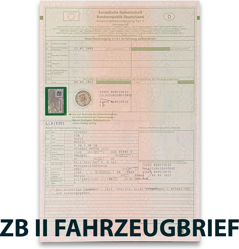 FAHRZEUGBRIEF