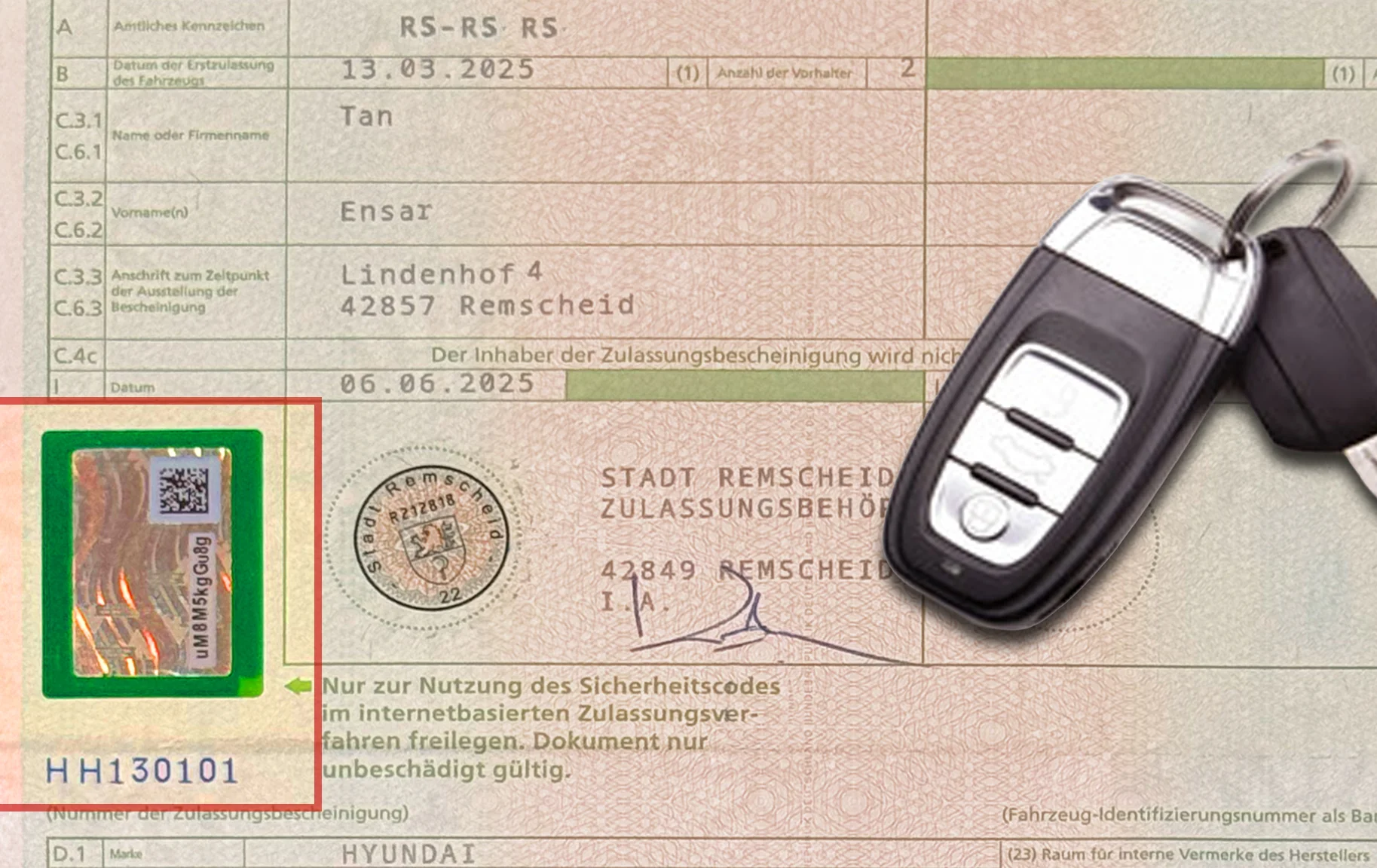 Welche Fahrzeuge können online sofort zugelassen werden?